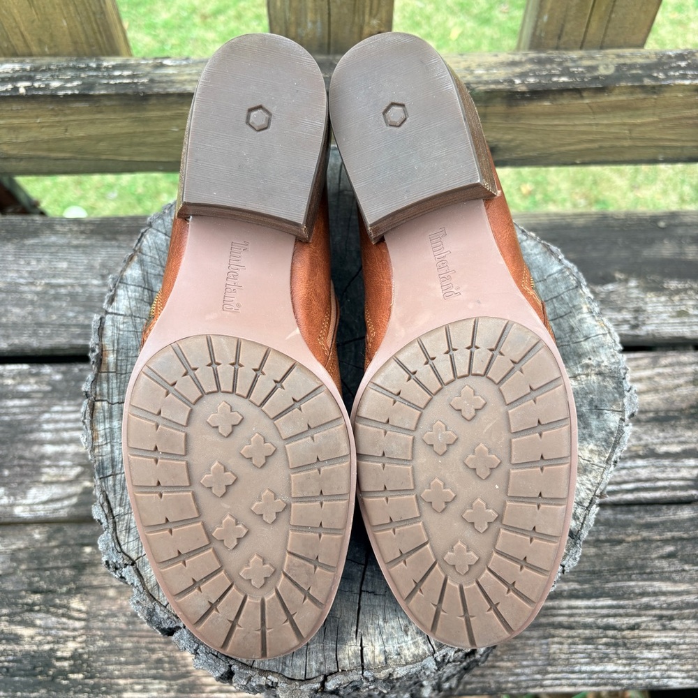 Timberland Sutherlin Bay Brown Leather Shooties with Side Zip 8 - Picture 7 of 9